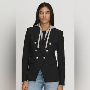 Veronica Beard Cashmere Hooded Dickey - One size